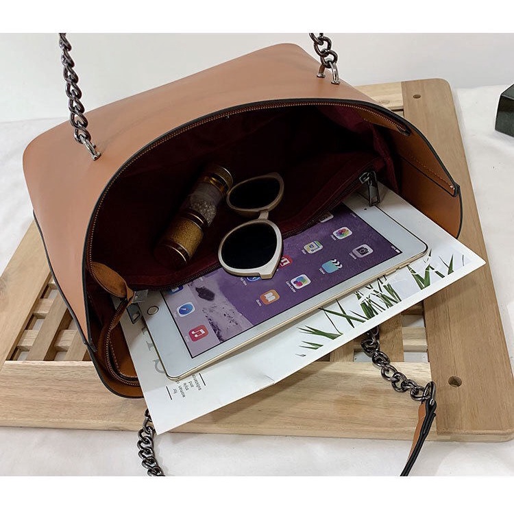 Túi xách tote da thời trang công sở, túi to đựng vừa laptop 14inch