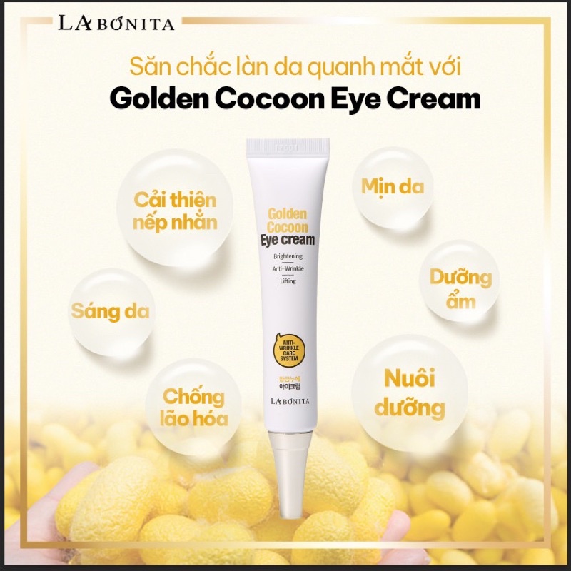 Kem dưỡng mắt - LA BONITA Golden Cocoon Eye Cream 30ml