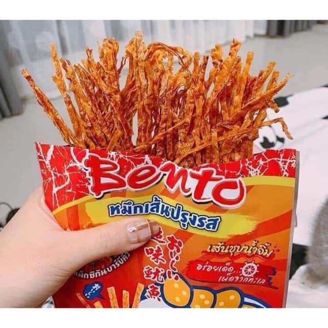 [ Cay ngọt ] Combo 3 gói Mực Trộn Bento Thái lát Cay ngọt siêu ngon nhập khẩu Thái Lan gói lớn 20g