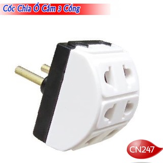 PHÍCH CẮM ĐIỆN 1 RA 3 LỖ CẮM (L1A0)