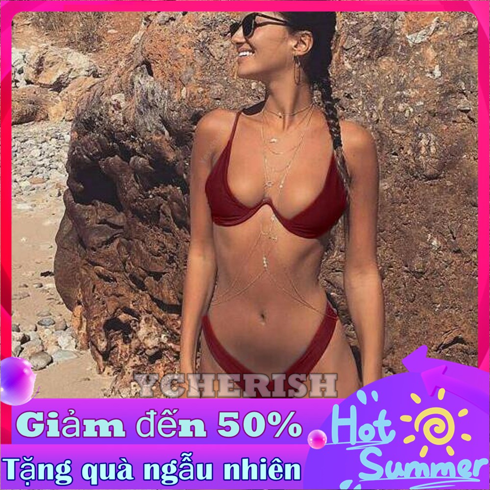 Bộ bikini dây độc đáo thiết kế quyến rũ dành cho nữ
