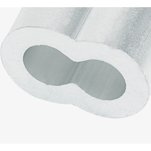 Đầu cốt nhôm số 8 kẹp dây cáp 3-3.2mm   / Đầu cốt nhôm số 8 ép cáp 3-3.2mm / Aluminum sleeve 3-3.2mm