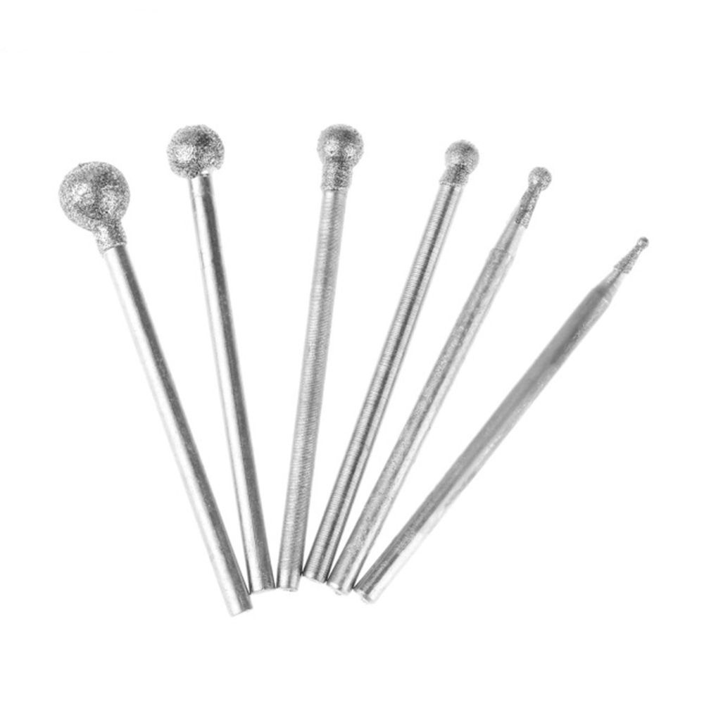 Bộ 9 đầu mũi kim mài đánh bóng hình tròn đường kính 3mm chất lượng cao chuyên dụng