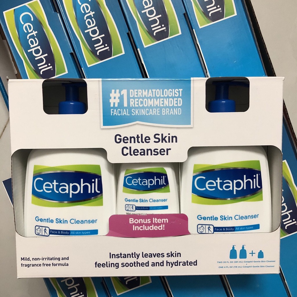 ❤️ [Hàng Mỹ] Sữa rửa mặt, sữa tắm dịu nhẹ Cetaphil Gentle Skin Cleanser Mỹ 118ml - 591ml (Face + Body) | BigBuy360 - bigbuy360.vn