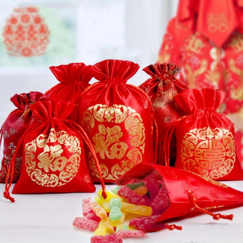 Túi dây rút may mắn năm mới có 3 kích cỡ tùy chọn