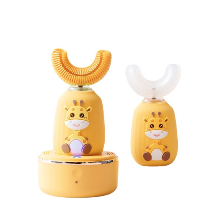 Bàn chải điện an toàn cho bé Kids Giraffe - hàng cao cấp