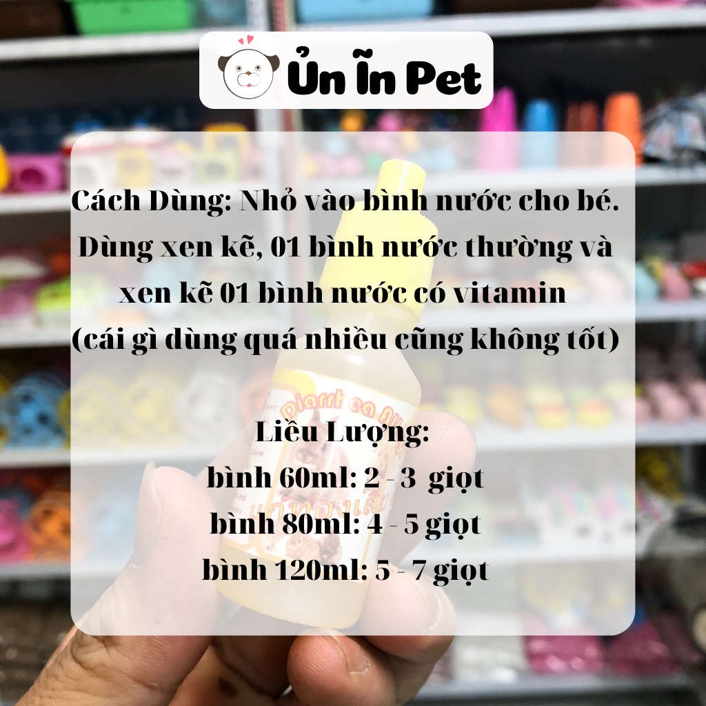 Vitamin hamster, ĐỎ bổ sung chất, kích thích thèm ăn cho hamster, bọ, thỏ
