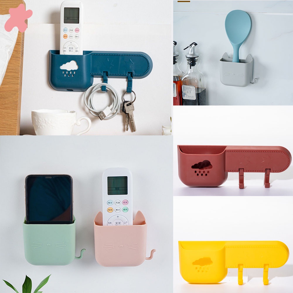 ☆☆☆1 Hộp Nhựa Đựng Điện Thoại Gắn Tường Đa Năng Tiện Lợi