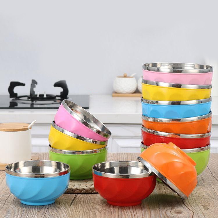 Bát chống nóng 2 lớp nhiều màu sắc