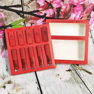 Set Son 3CE 10 Cây Size Mini Hàn Quốc ( 5 Thỏi + 5 Cây )