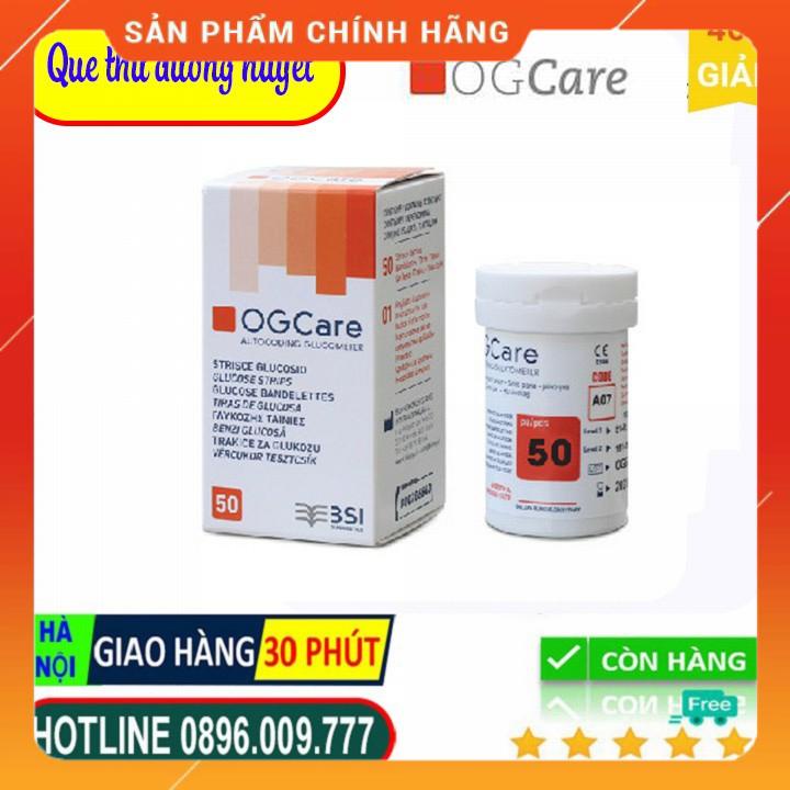 QUE THỬ ĐƯỜNG HUYẾT OGCARE