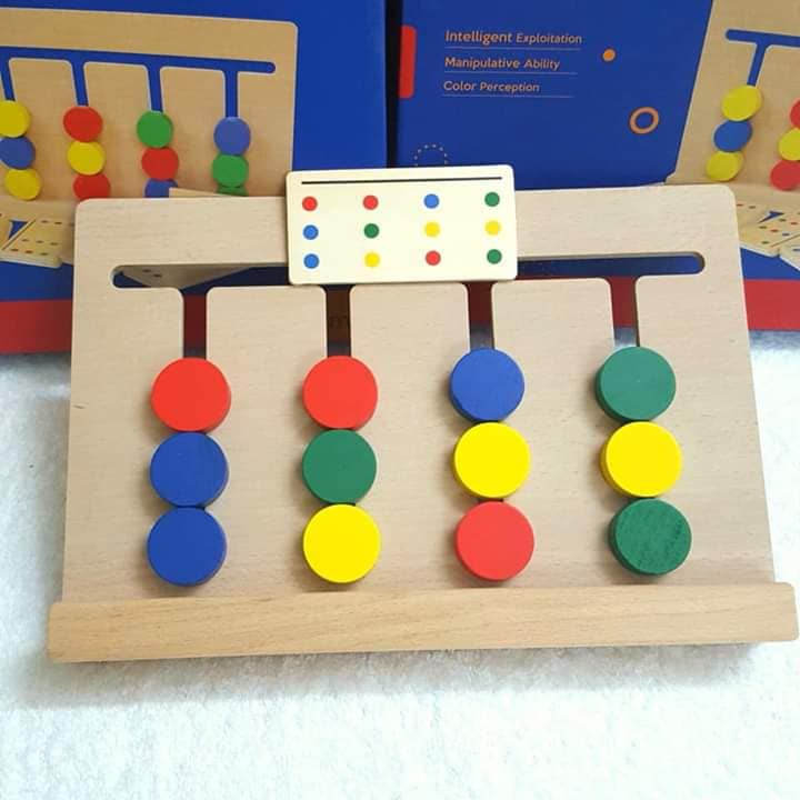 #FOUR_COLOR_GAME Montessori Four Colors Game Matching