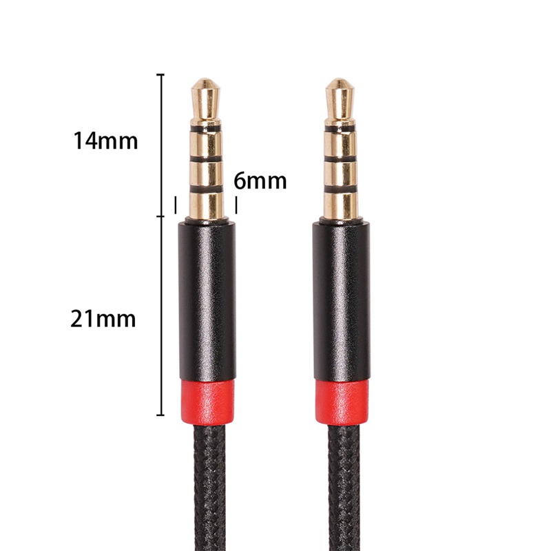 Cáp Âm Thanh Nối Dài Jack 3.5mm Với Micro 3.5mm Cho Tai Nghe Máy Tính Dài 1M