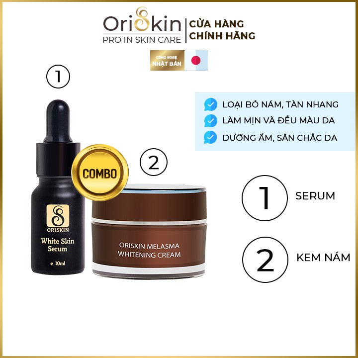 Bộ Kem Nám Tàn Nhang, Dưỡng Trắng, Mờ Thâm, Gồm Kem Oriskin Melasma Whitening Cream Và Serum Oriskin White Skin Serum. | BigBuy360 - bigbuy360.vn