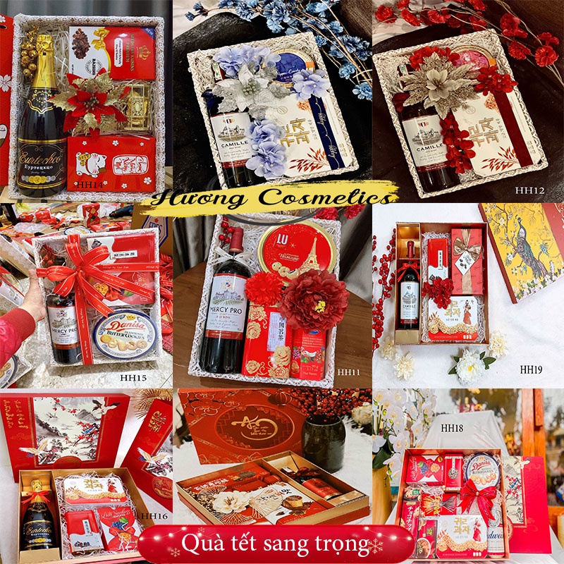 Giỏ quà tết, quà tặng tết sang trọng tặng biếu người thân, set quà tặng tết đẹp, hộp khay quà tết 2022 | BigBuy360 - bigbuy360.vn
