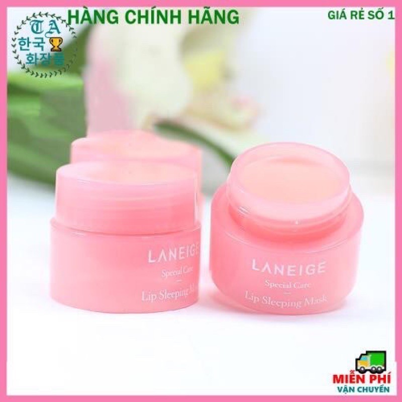 Dưỡng môi hồng 100%-Hàng Auth . Ủ môi laneige Hàn Quốc size mini