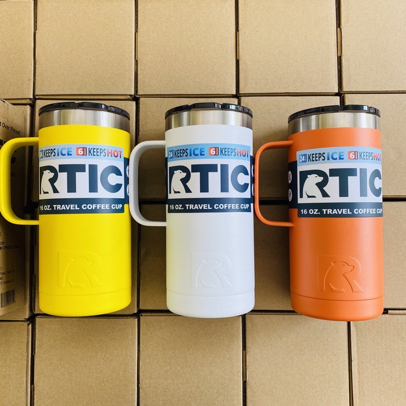 Ly / Cốc Giữ Nhiệt Rtic USA 16oz Bằng Thép Không Gỉ - Rtic 16oz Travel Coffee Cup