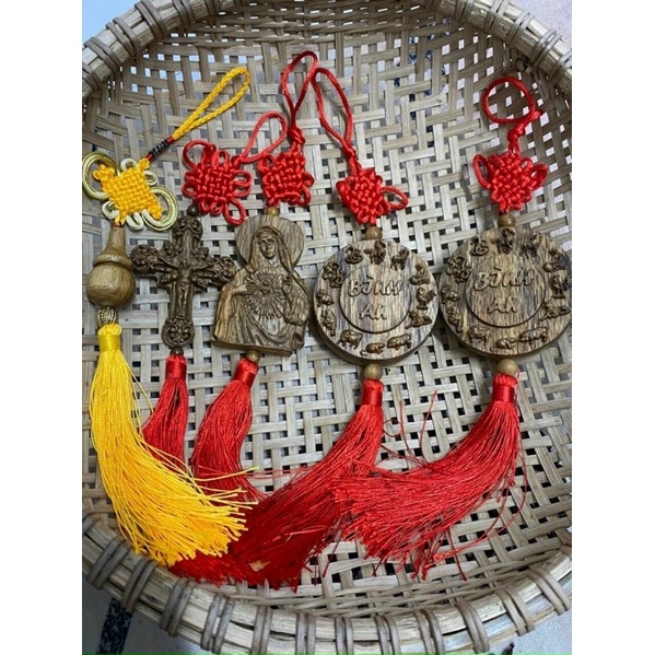Khánh treo xe ô tô trầm hương Bình an