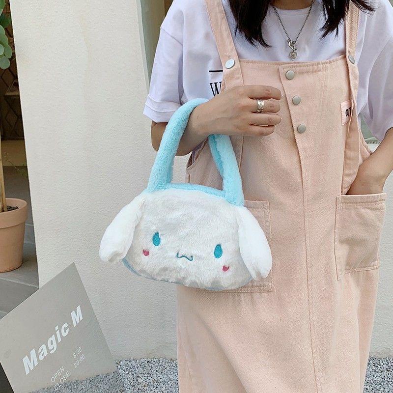 Túi xách đeo vai GAVINBROWN cỡ lớn họa tiết chú chó Cinnamon phong cách Kuromi Nhật Bản dễ thương cho nữ