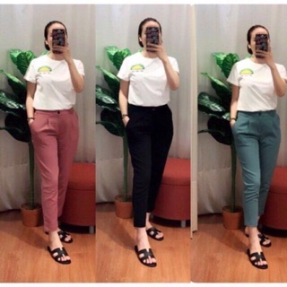 Quần baggi công sở ống bằng