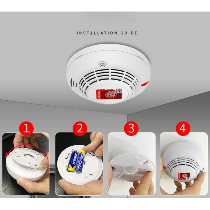 Đầu Cảm Biến Báo Khói Báo Động Hỏa Hoạn PS01