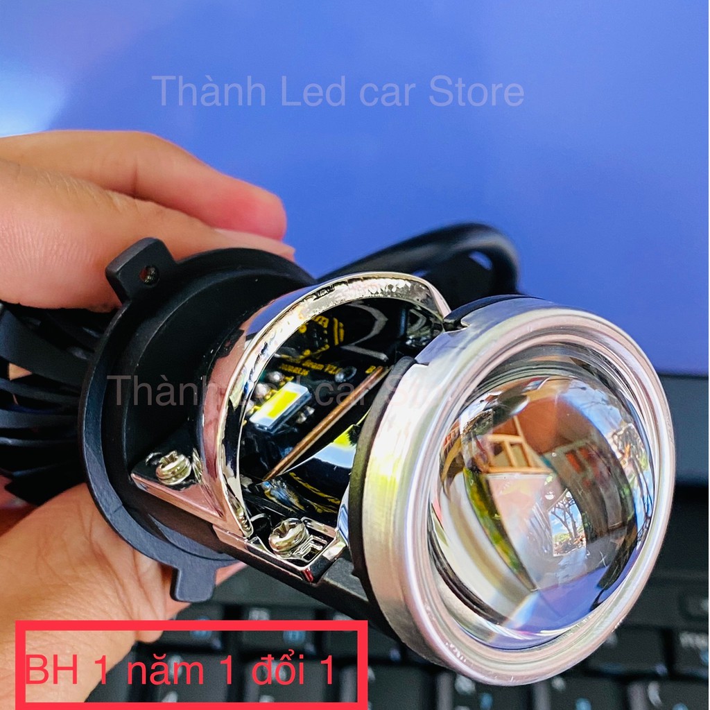 Bộ đèn Led bi cầu Mini Projector lens T1 chân H4-55W siêu sáng