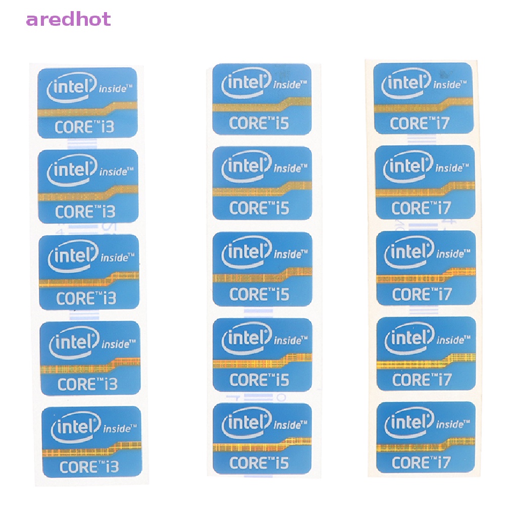 Sticker Logo Trang Trí Laptop Intel Core i3 i5 i7 Mới