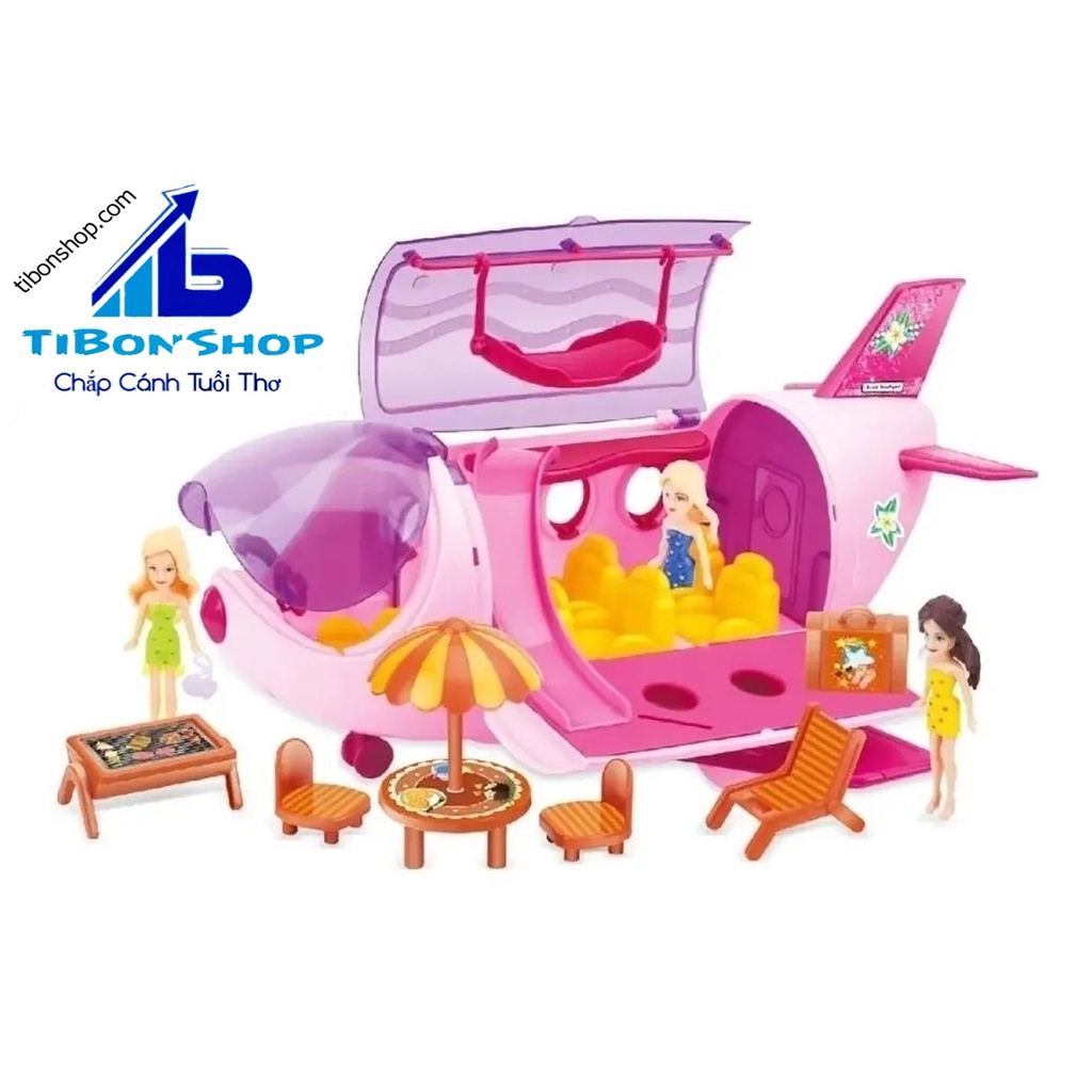 Đồ chơi máy bay búp bê barbie - Máy bay cho búp bê có phụ kiện