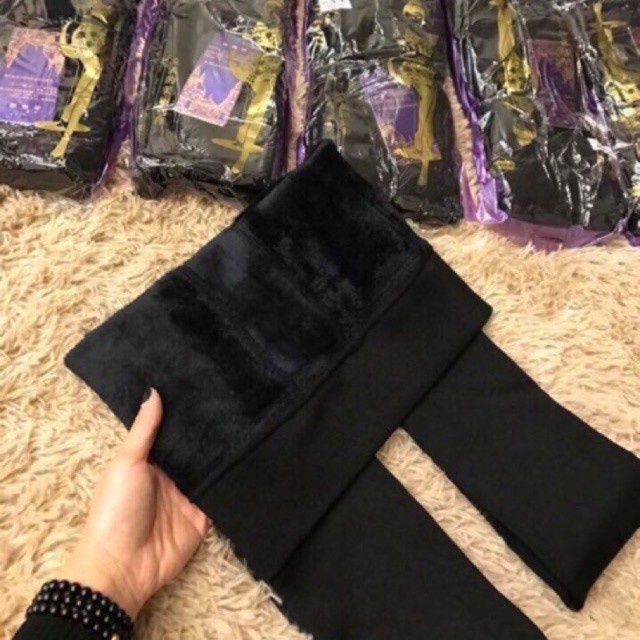 Combo 02 Quần Tất Lót Lông Cạp Cao Siêu Mềm Siêu Ấm