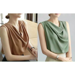 Áo lụa cổ đổ