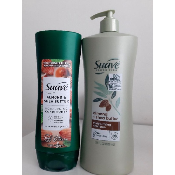 DẦU GỘI/ XÃ TINH CHẤT BƠ HẠNH NHÂN- Suave Professionals Almond  Shea Butter Shampoo  337ml/ 443ml/828ML TỪ MỸ. mẫu mới