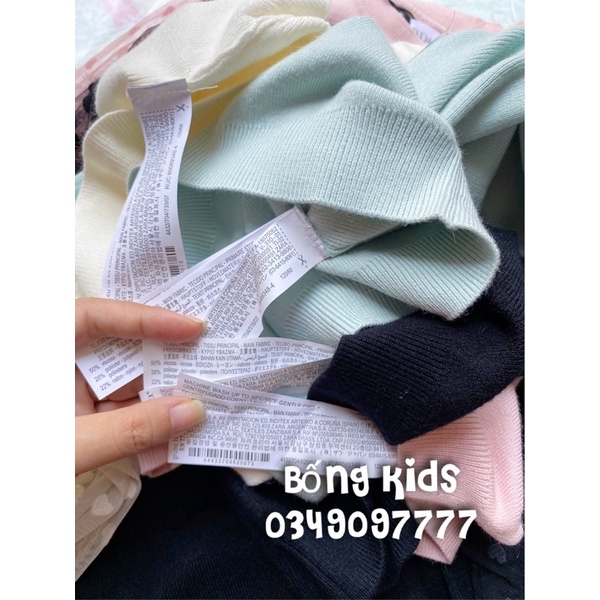 Áo Len Bé Gái Tay Voan Bồng ZR