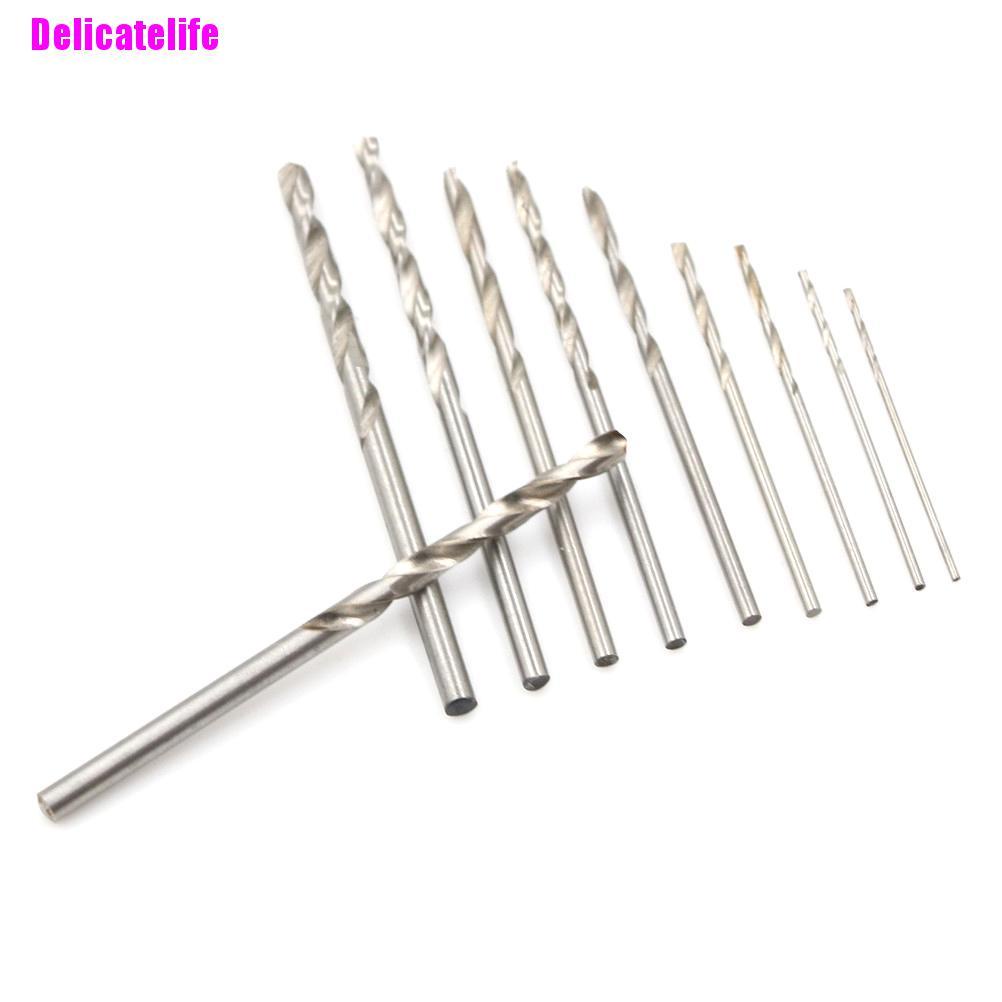 Set 10 mũi khoan thép titan 0.8-3mm