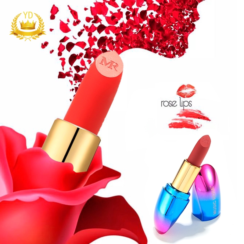 [Hàng mới về] Son thỏi lì kháng nước lâu phai và lên màu đẹp MUSIC ROSE