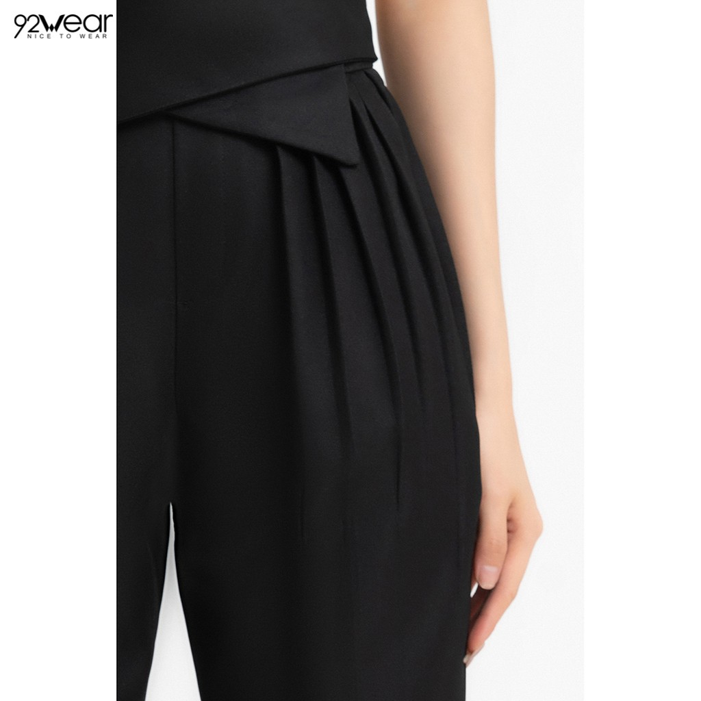 Quần âu nữ cạp cao form rộng QAW0361 - 92WEAR | BigBuy360 - bigbuy360.vn