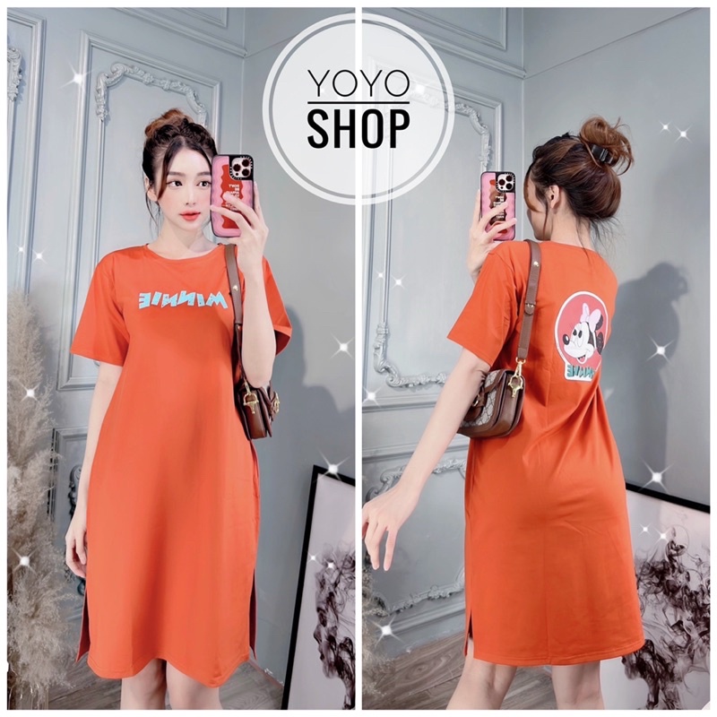 Đầm thun suông nữ tay lỡ bigsize thun thái cao cấp nhiều màu | BigBuy360 - bigbuy360.vn