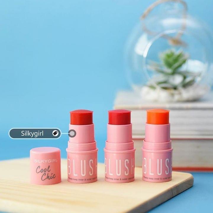 MÁ HỒNG DẠNG THỎI SILKY GIRL COOL CHIC BLUSH STICK 4G CHÍNH HÃNG - 7201