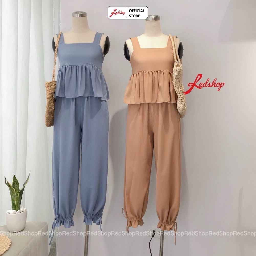 Set Đồ Nữ Bộ Quần Áo 2 Dây Mix Quần Dài Rút Dây Xinh Xắn REDSHOP | BigBuy360 - bigbuy360.vn