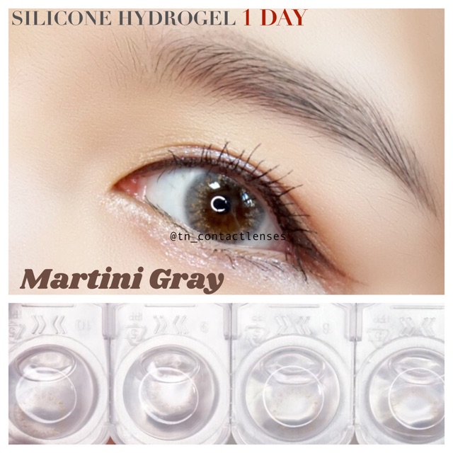 KÍNH ÁP TRÒNG CẬN 1 NGÀY MARTINI GRAY - LENSME
