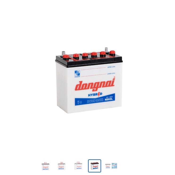 Bình ắc quy 12v Hybrid đồng nai NS60L | 12V - 45ah tặng acid châm bình