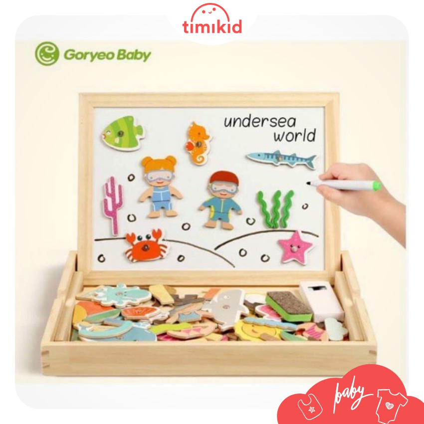 Bảng từ 2 mặt Goryeo Baby Hàn Quốc chủ đề đại dương