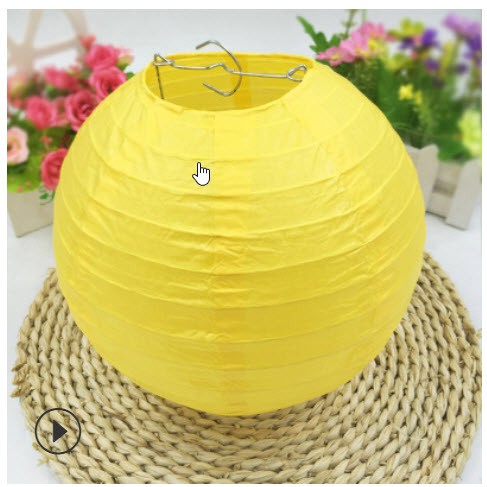 Lồng đèn giấy lụa tròn giá rẻ đủ màu sắc loại đẹp 20cm, 25cm, 30cm hàng có sẵn