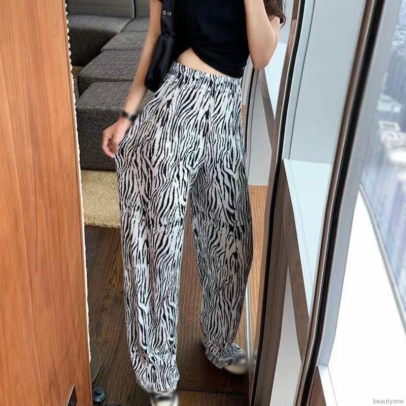 Quần Dài Lưng Cao Hoạ Tiết Ngựa Vằn Thiết Kế Thanh Lịch Cho Phái Nữ | BigBuy360 - bigbuy360.vn