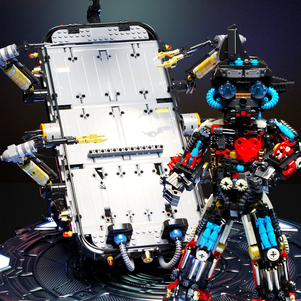 Đồ chơi Lắp ráp Mô hình 52016 2808pcs 2in1 Ideas Cartoon Astro Boy Assembly Bed Mechanical Mecha Robot Moc Bricks