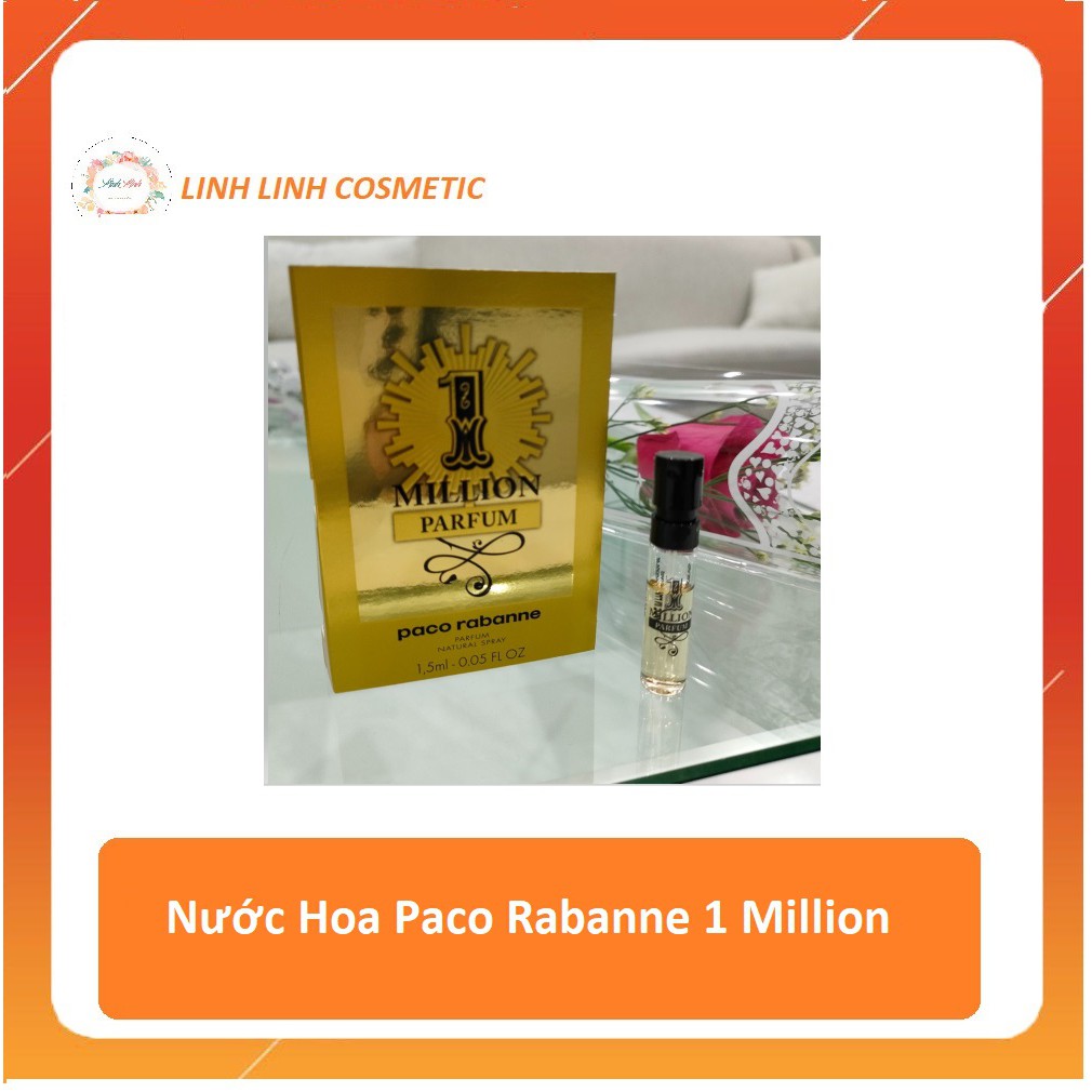 (vial 1.5ml) Nước Hoa Paco Rabanne 1 Million