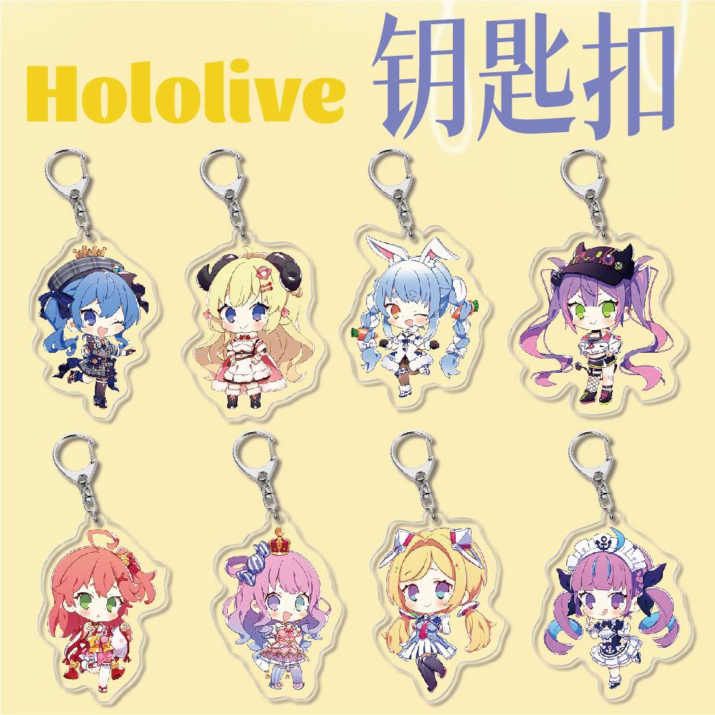 Anime HOLOLIVE Shirakami Fubuki Natsuiro Matsuri Akai Haato acrylic móc khóa mặt dây chuyền holive k