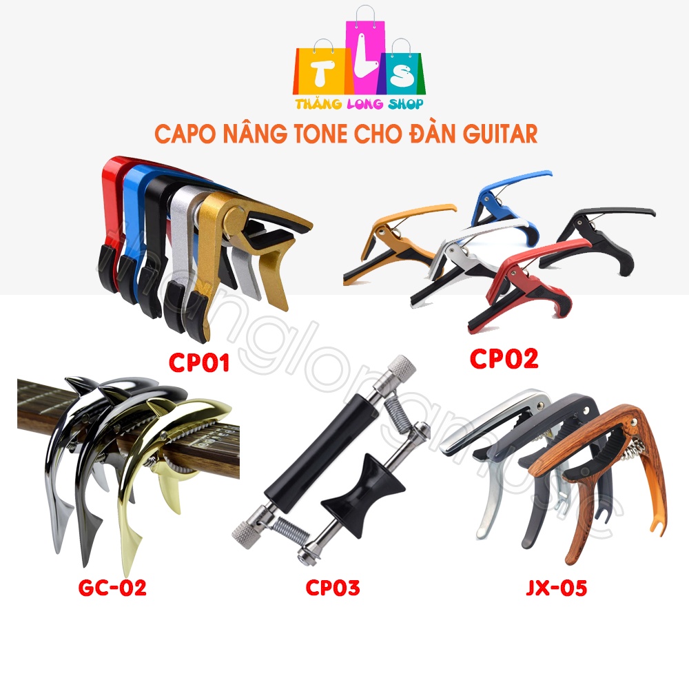 [Mã LIFE20KALL giảm 10% đơn 50K] Capo Guitar - Kẹp Cần Đàn Guitar Acoustic Kim Loại Nhiều Mẫu Mã