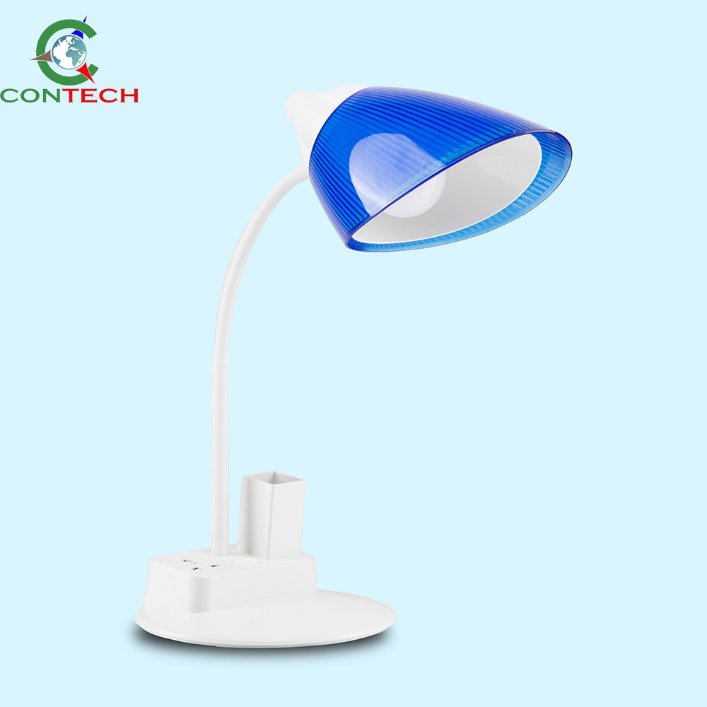 Đèn Học LED Rạng Đông Chống Cận Có Ổ Cắm, Đèn Bàn LED RD-RL-40 8W