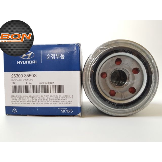 Lọc nhớt, lọc dầu động cơ xe K3, Cerato, Elantra, Avante, Tucson, Rio Mã: 2630035503 / 2630035504 / 2630035505