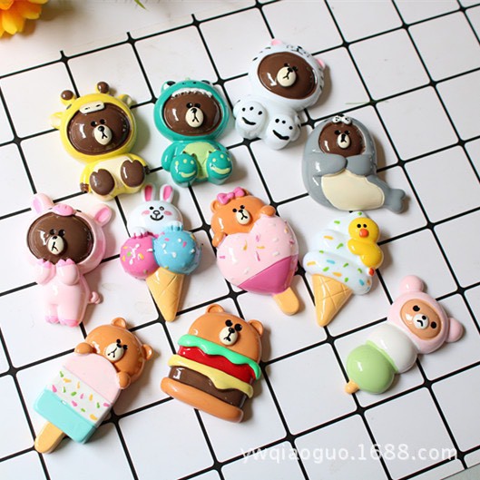 Hình Charm, sticker To -kute trang trí vào sục, giày dép, vỏ điện thoại